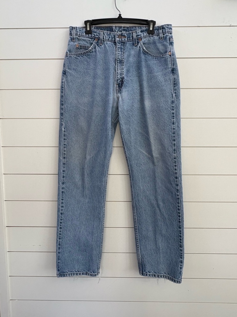 Vintage Levi's 505 Orange Tab Men's Distressed Blue Jeans